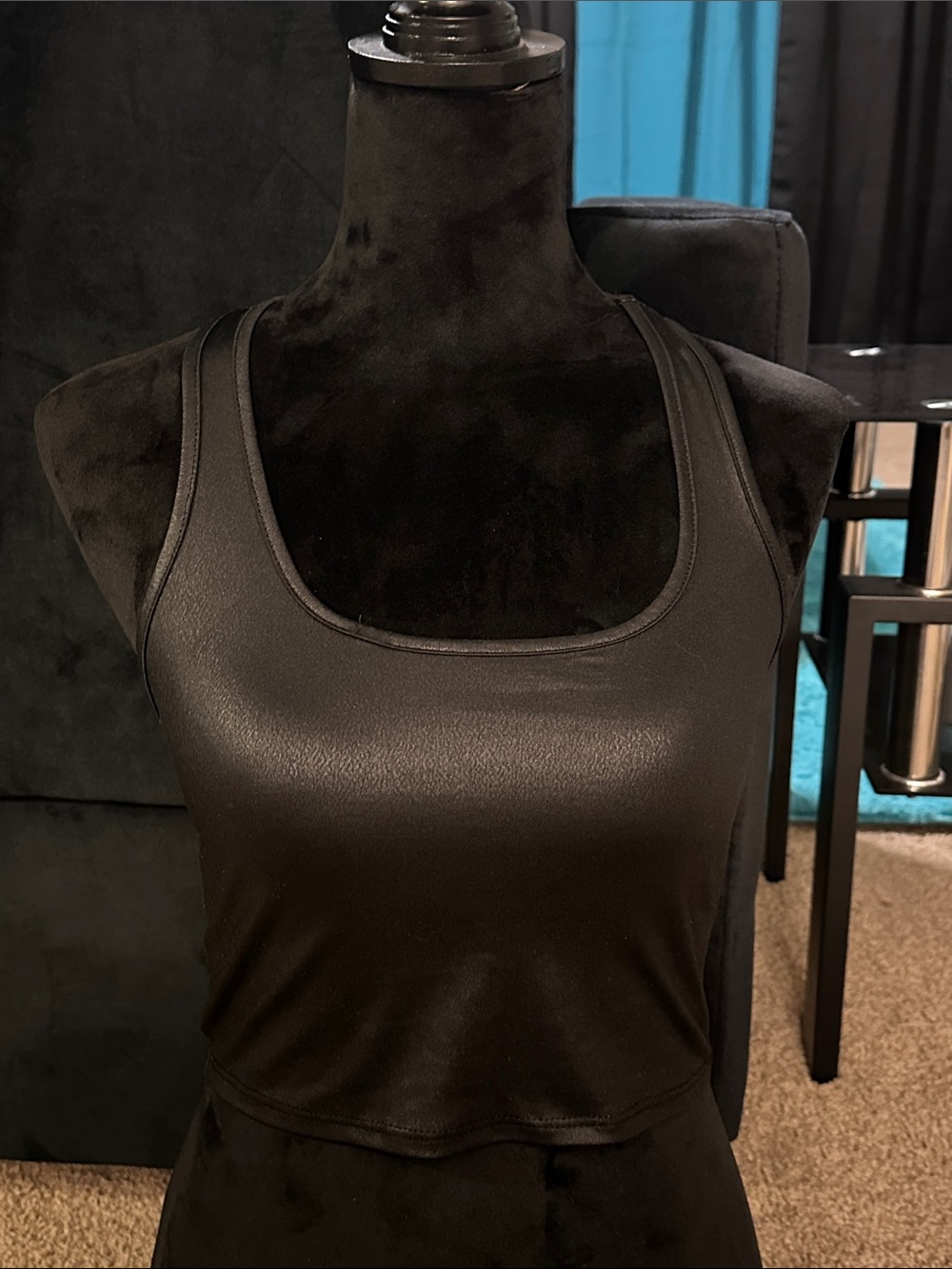 Fashion Nova Black Scoop Neck Tank